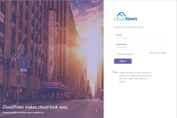 Cloud Manager Project* (NDA) - Cloudtown